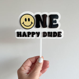 One Happy Dude Cake Topper