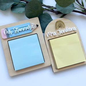 Teacher Sticky Note Pad | Post it Note Rainbow