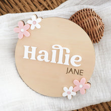 Load image into Gallery viewer, Flower Acrylic Name Plaque
