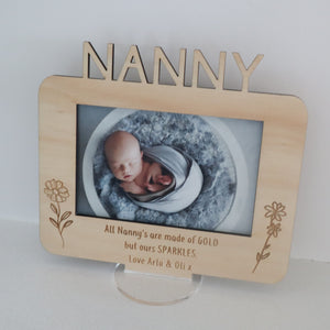 Mother’s Day Photo Frame with Cut Out Name