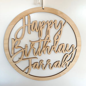 Personalised Birthday Hoop