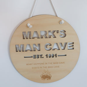 Man Cave Plaque/Sign