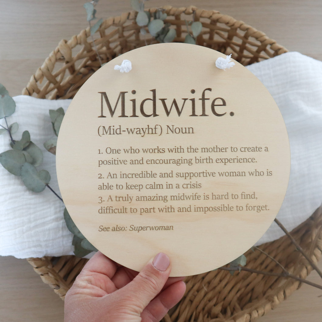 Midwife Plaque