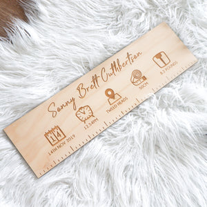 Birth Ruler | Birth Stat Ruler | Newborn Gift | Baby Gift