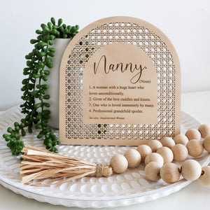 Nanny Rattan Definition Plaque