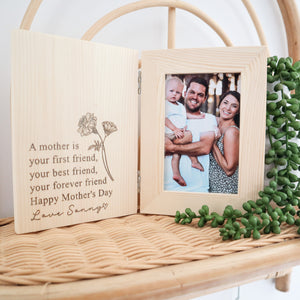 Mother’s Day Wooden Engraved Photo Frame