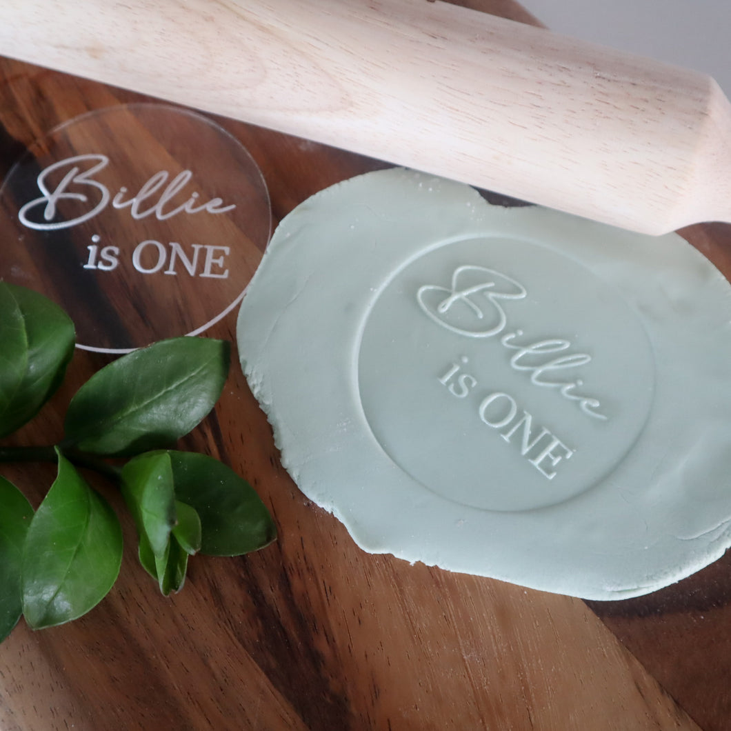 Personalised is ONE Cookie Fondant Stamp