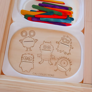 Ikea Trofast / Flisat Monster Feeding Insert | SMALL LID 1