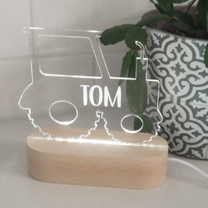 Personalised Tractor Night Light