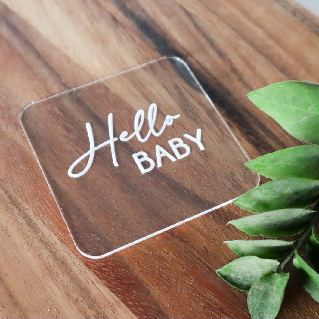 Hello Baby Cookie Fondant Stamp