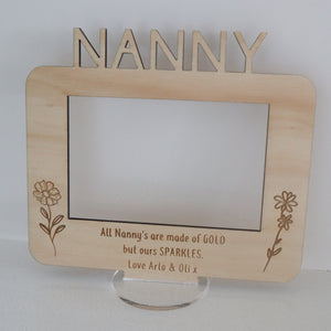 Mother’s Day Photo Frame with Cut Out Name