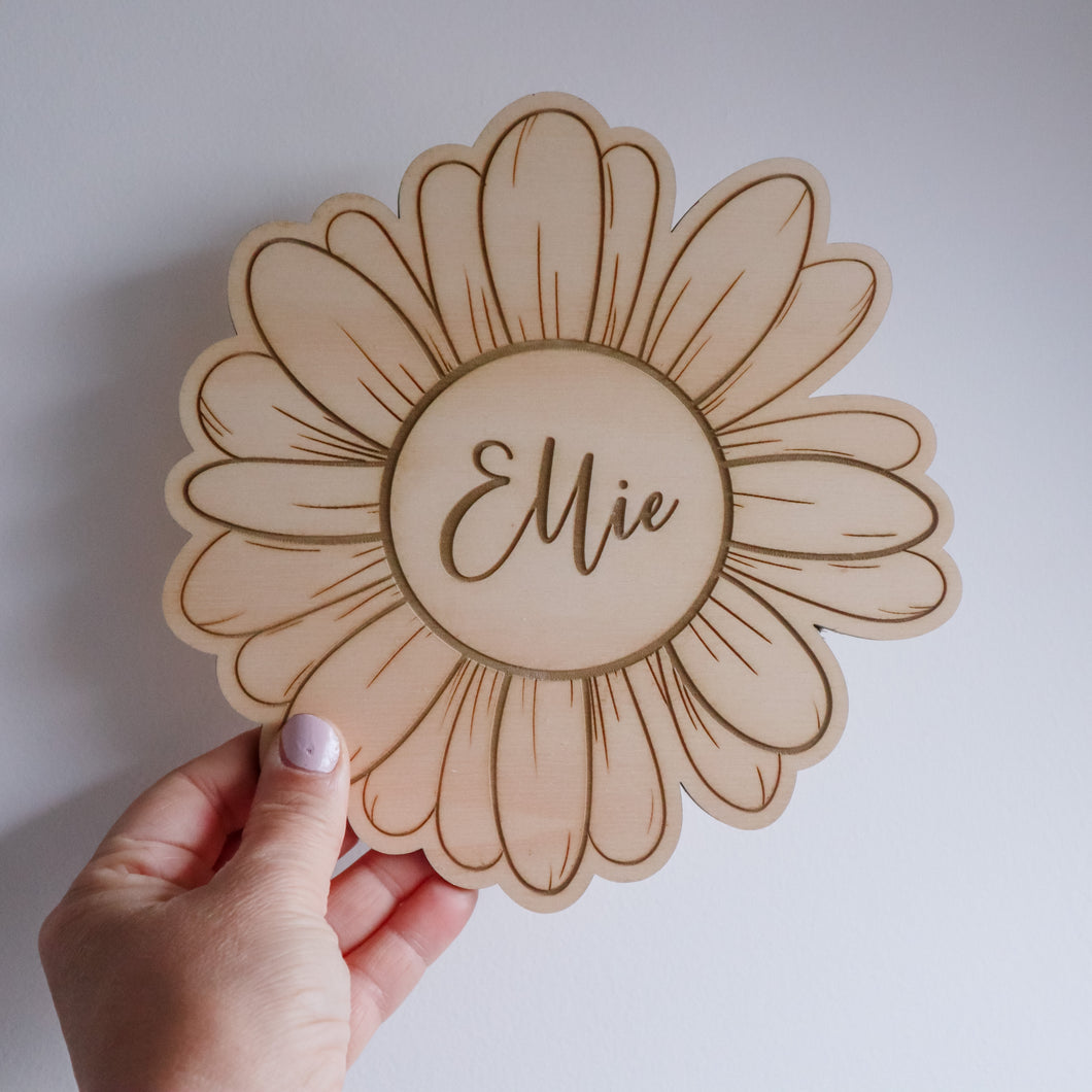 Daisy Name Plaque