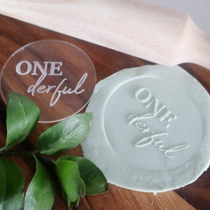 ONEderful Cookie Fondant Stamp