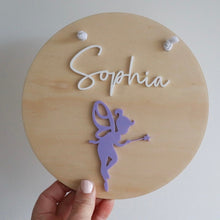 Load image into Gallery viewer, Fairy Acrylic Name Plaque
