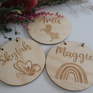 Round Name Plaques