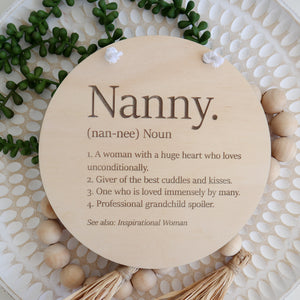 Nanny Plaque