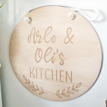 Load image into Gallery viewer, Personalised Kitchen Play Sign| Cubby House Sign
