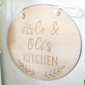 Personalised Kitchen Play Sign| Cubby House Sign